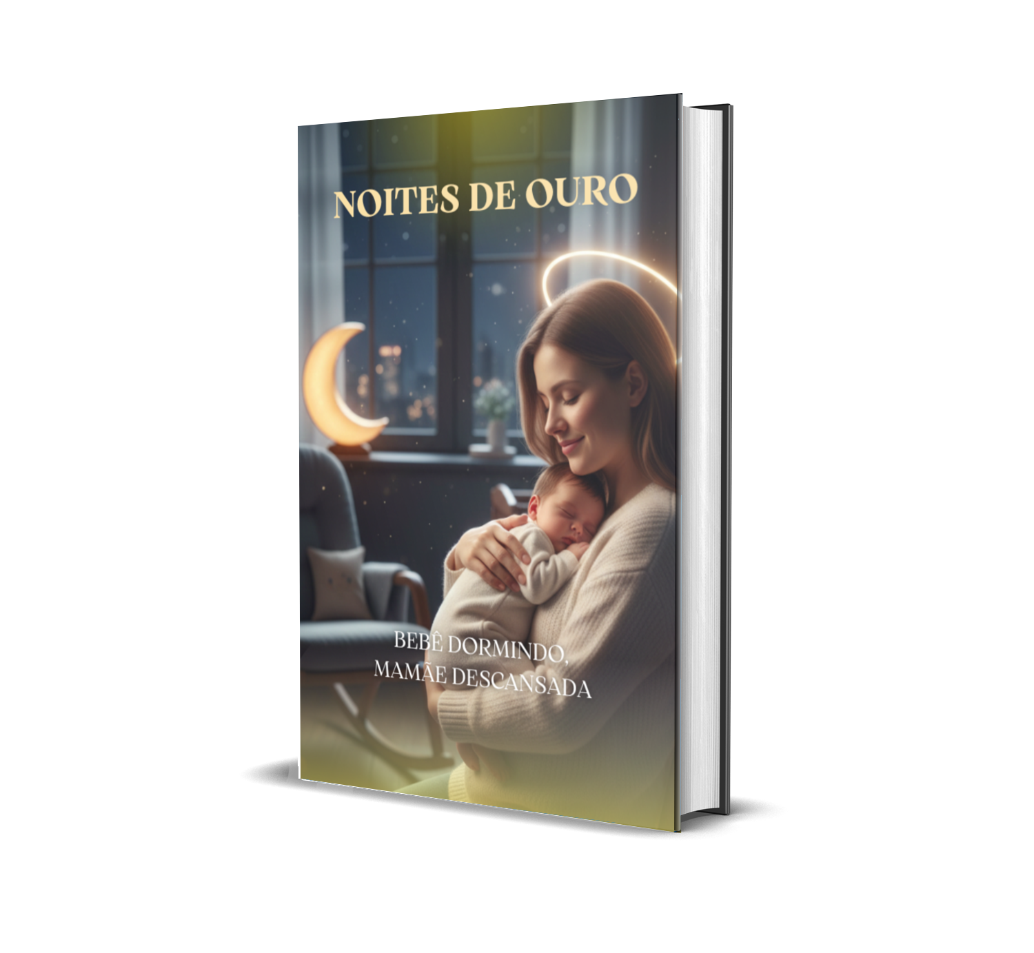 Mãe segurando bebê dormindo